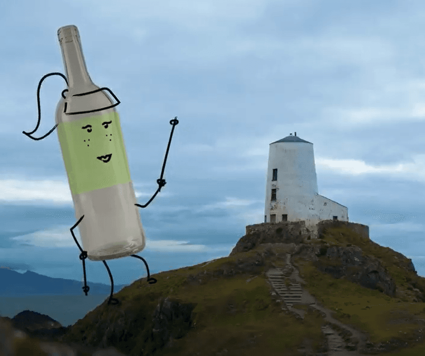 100% of glass recycled in Wales is processed in the UK
